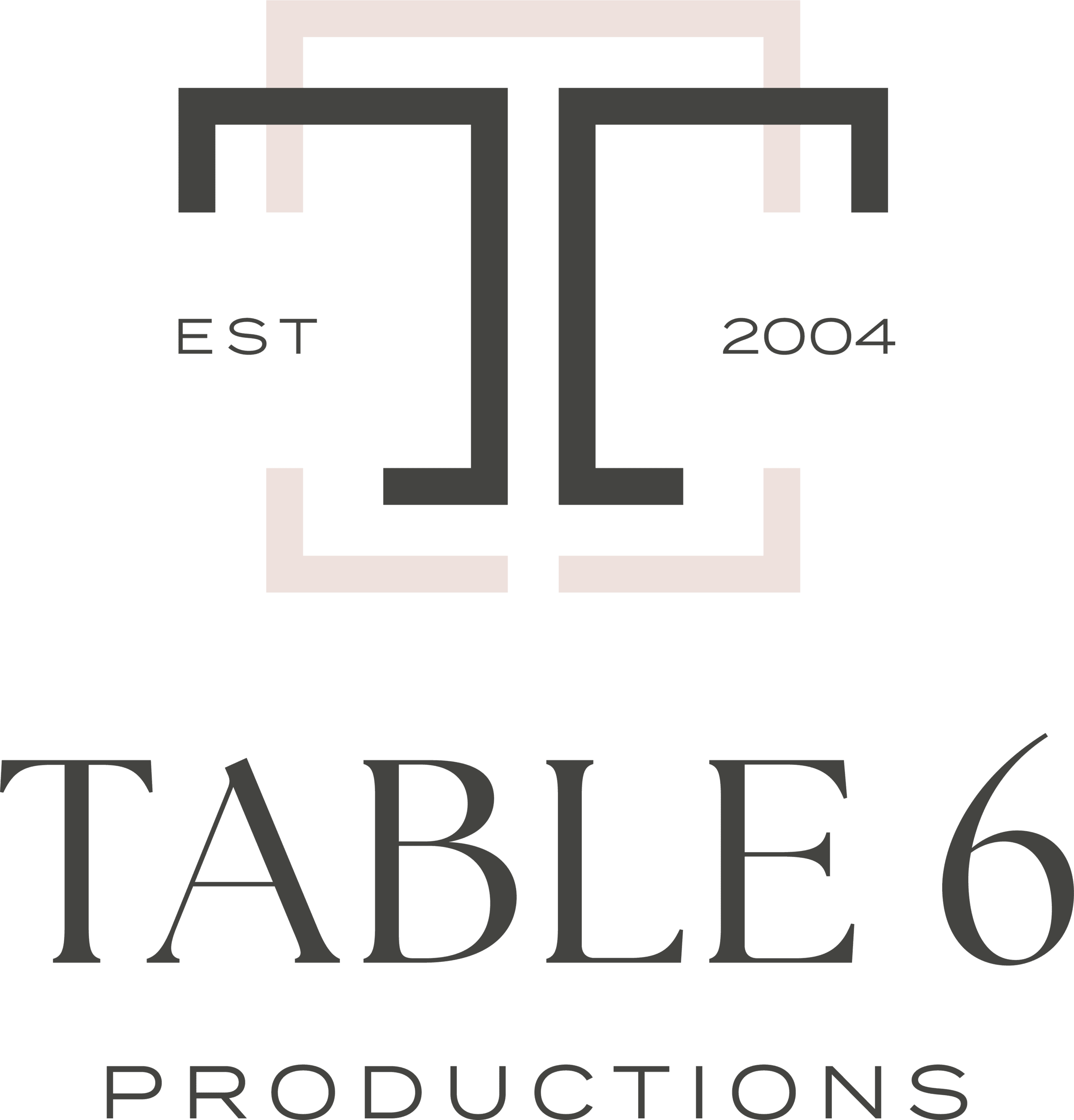 Elegant logo featuring a minimalist design with a table motif.